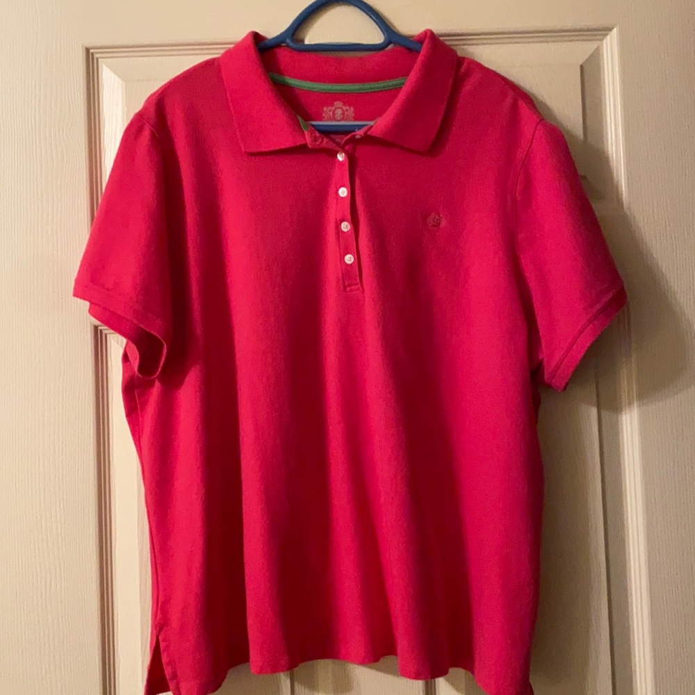 Brand new, never worn hot pink Izod top